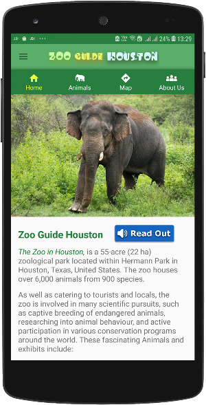 Zoo Guide Houston Screenshot 1