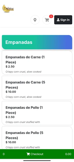 Delicious Empanadas and More Screenshot 1