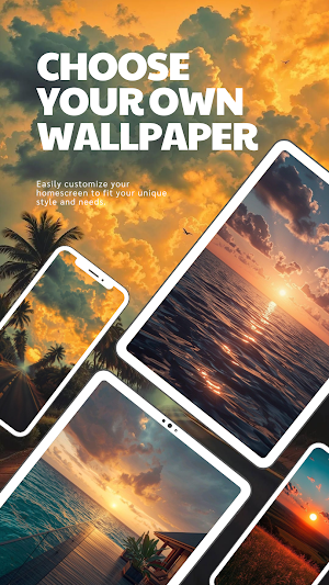 Sunset Aesthetic Wallpaper 4K Screenshot 1