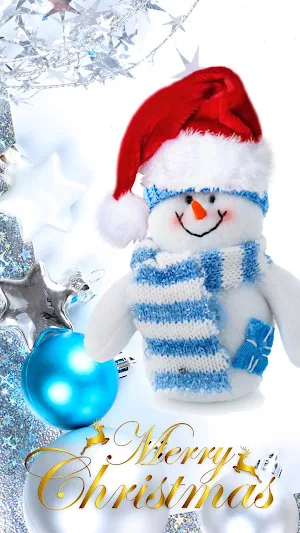 Blue Christmas1 Keyboard Theme Screenshot 3