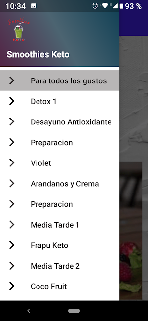 SMOOTHIES KETO Screenshot 1
