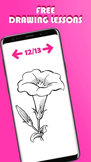 Draw Flowers Step By Step Screenshot 2