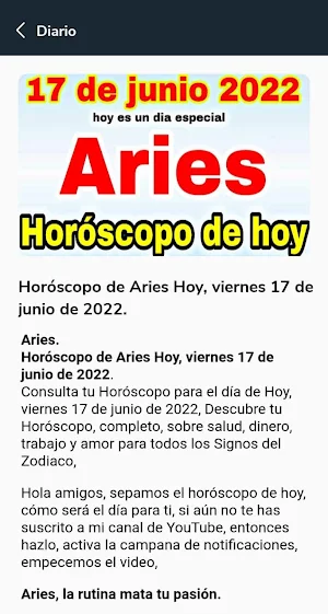 horóscopo diario en español Screenshot 2