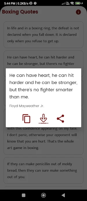 Boxing Quotes and Sayings Screenshot 2