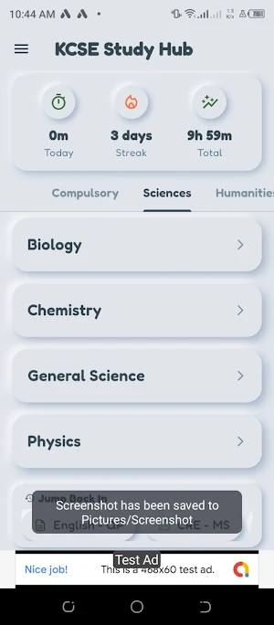 KCSE Study Hub Screenshot 2