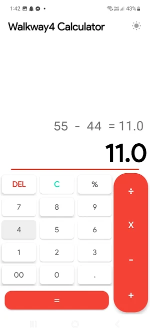 Walkway4 calculator Screenshot 2