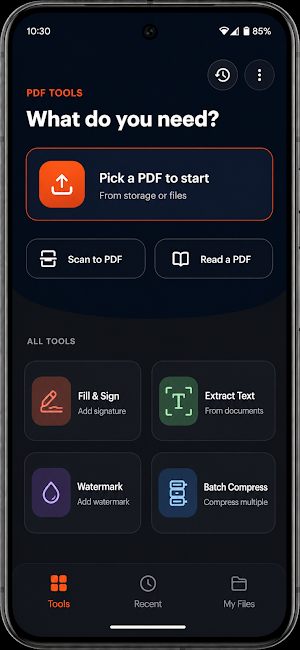 PocketPDF: PDF Tools & Scanner Screenshot 1
