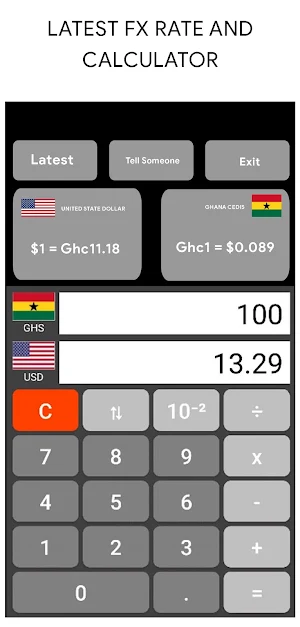Cedi Dollar Rate Screenshot 1