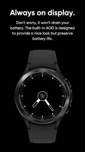 Pixel Style Analog Watch Face Screenshot 3