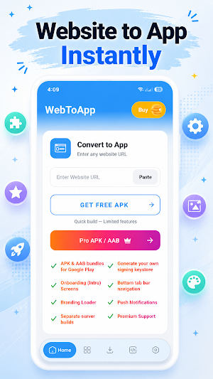 Web to App Converter APK Maker Screenshot 0