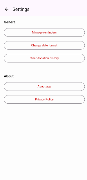 Blood Donation Reminder Screenshot 3
