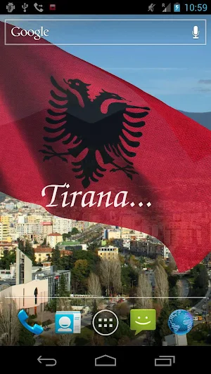 Albania Flag Live Wallpaper Screenshot 1