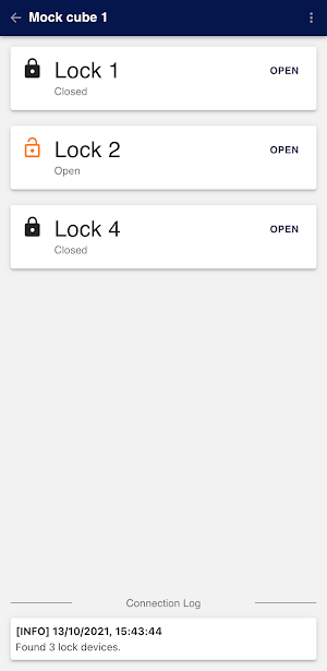 Variocube Service Lock Screenshot 2