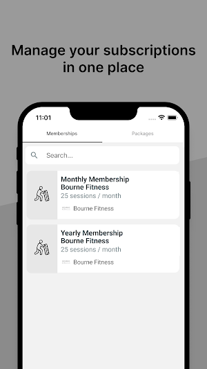 Bourne Fitness Screenshot 3