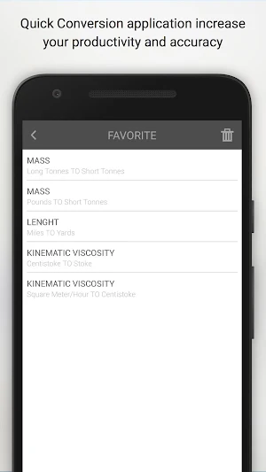 Quick Conversion Units Screenshot 3