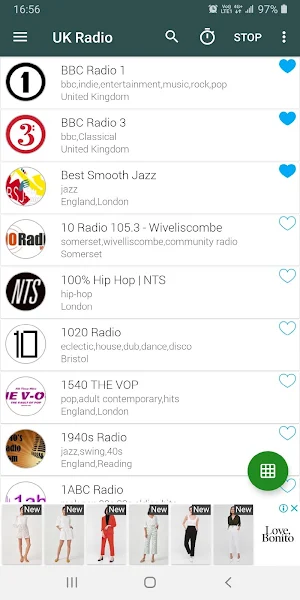 UK Radio Online Screenshot 2