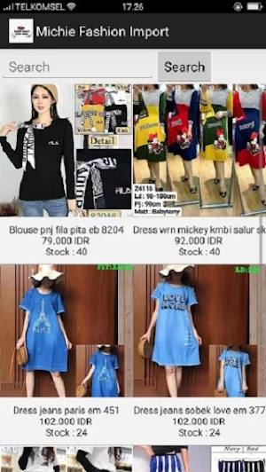 Michie Fashion Import Screenshot 2