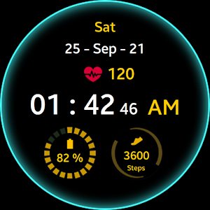 Green Glow Watch Face Screenshot 0