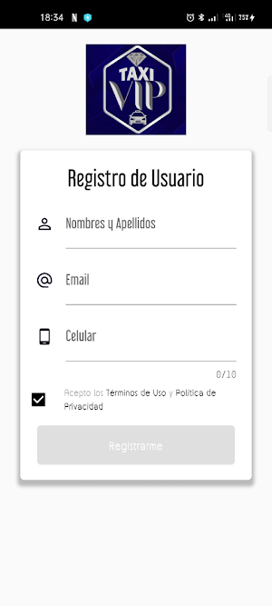 Usuario Taxi VIP Riohacha Screenshot 0