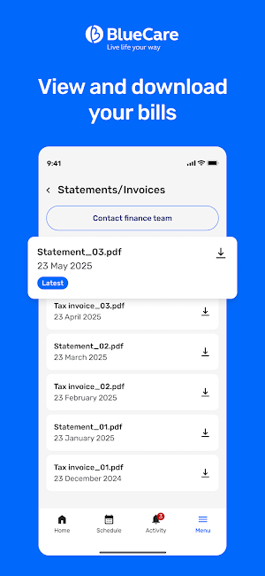 BlueCare HomeCare App Screenshot 3