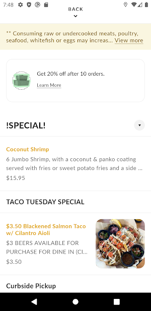 Crazy Fish Grill & Market Screenshot 2