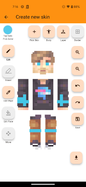 Minecraft 3D Skin Editor 2024 Screenshot 1