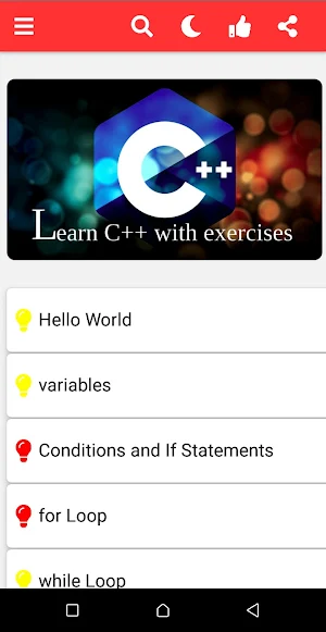 Learn C++ with exercises Screenshot 0