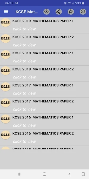 Kcse mathematics: past papers. Screenshot 0