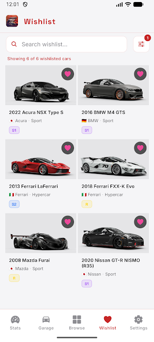 Forza Horizon 6 Car Tracker Screenshot 2