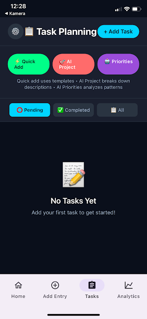 Project Time Record Screenshot 2