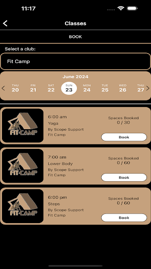 My Fitcamp Screenshot 1