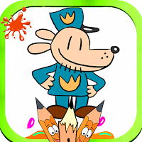 Dog Man - Coloring Book
