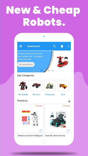 Robot toys shopping Screenshot 1