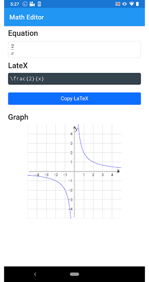 Math editor & Graph Screenshot 2