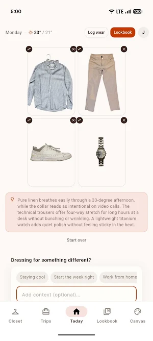 WearWell: Daily Outfit Planner Screenshot 0