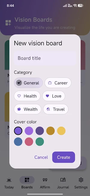 Manifestation & Vision Board Screenshot 3