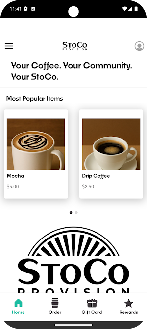 StoCo Provision Mobile Orders Screenshot 0