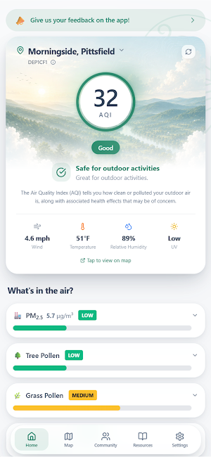 Air Watch Healthy Air Network Screenshot 0