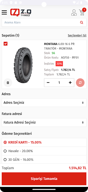 ZQTyres Screenshot 3