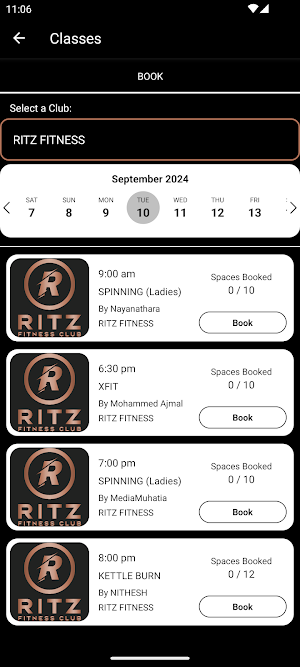 Ritz Fitness Club Screenshot 1