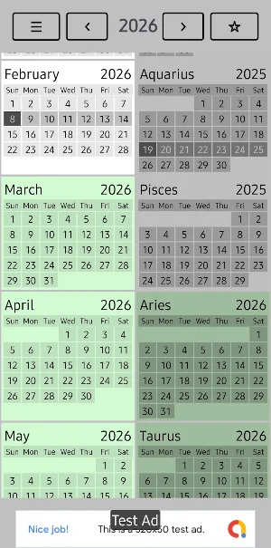 Solar Calendar Screenshot 2