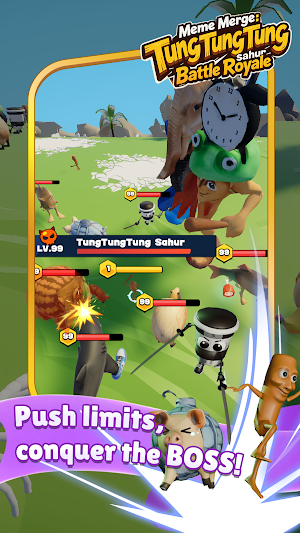 Meme Merge：Sahur Battle Royale Screenshot 3