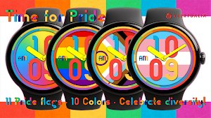Time for Pride LGBT watch face Screenshot 0