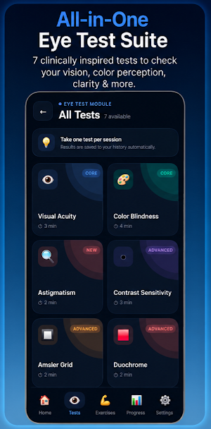 Eye Test at Home & Exercises Screenshot 2