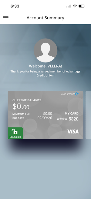 Advantage Card Central Screenshot 2
