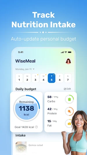 WiseMeal: AI Calorie Tracker Screenshot 0