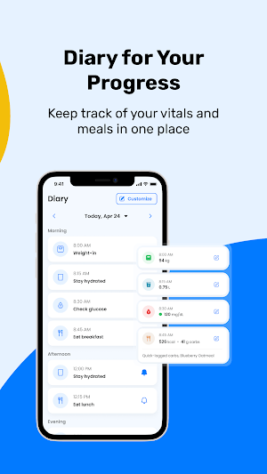 MyDiabetes: Health management Screenshot 2