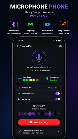 Phone as Mic - Wireless Video Screenshot 2