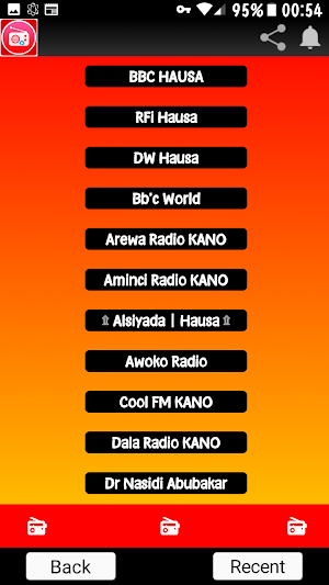 Hausa BBC Radio VOA RFI DW Screenshot 0