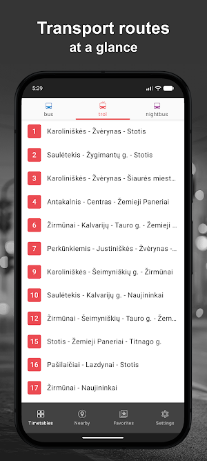 Vilnius Transport - timetables Screenshot 0